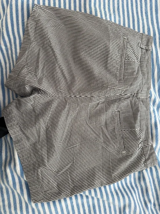 a new day navy & White Striped Seersucker Shorts - Picture 4 of 4